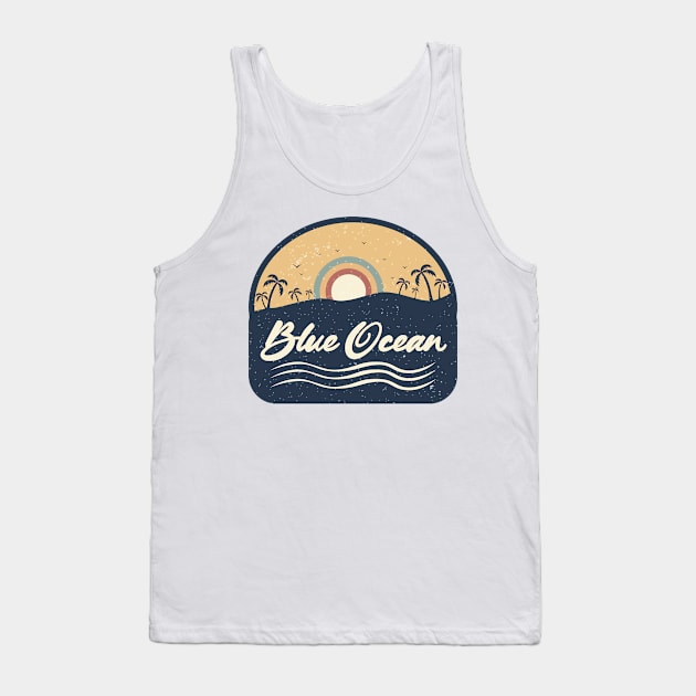 Blue Ocean - Sunshine Tank Top by Pantai Mutun